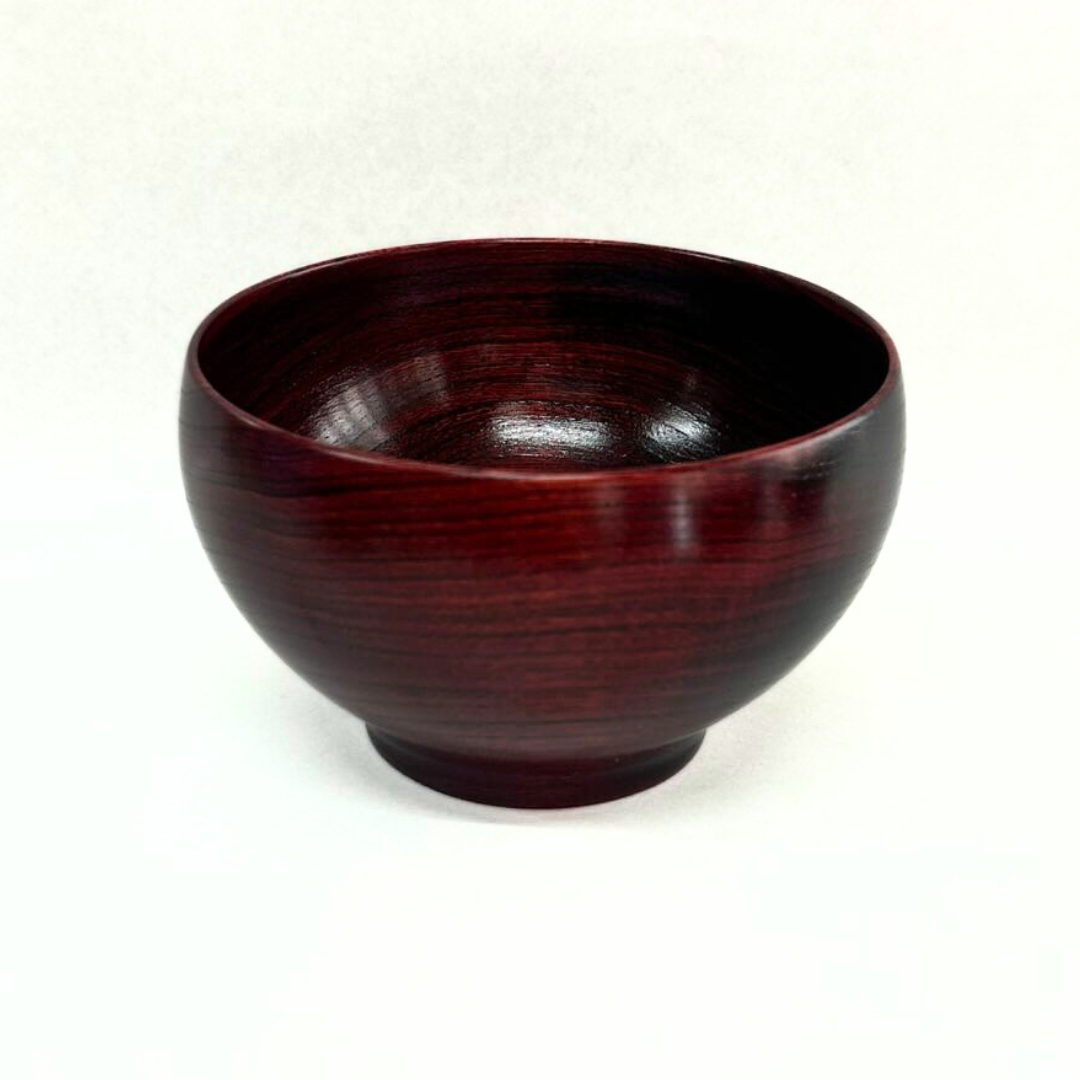 木製国産栓欅ちとせ椀朱ｽﾘ漆114φ/お椀/漆塗