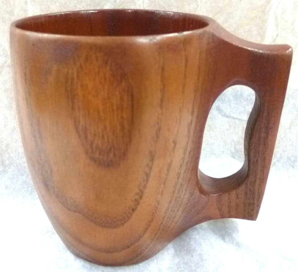 木製くりぬきマグカップすり漆
