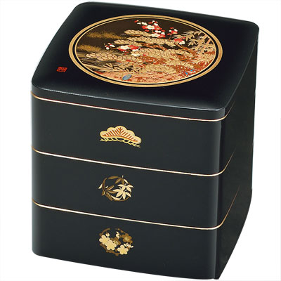 松竹梅5寸都三段重/重箱