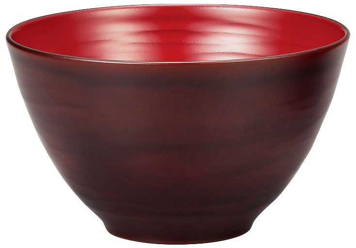 木製薄挽き多彩椀溜内朱 化粧箱入/お椀/漆塗